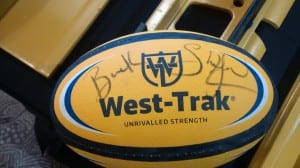 Rugby Ball signed by Buck Shelford   